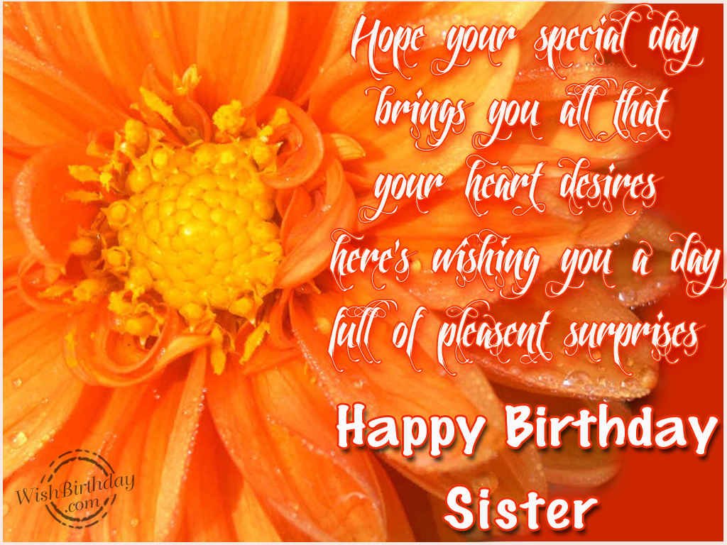 Birthday Wishes For Sister Birthday Images Pictures