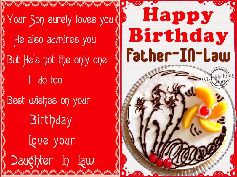 Birthday Wishes To Father In Law From Daughter In Law WishBirthday