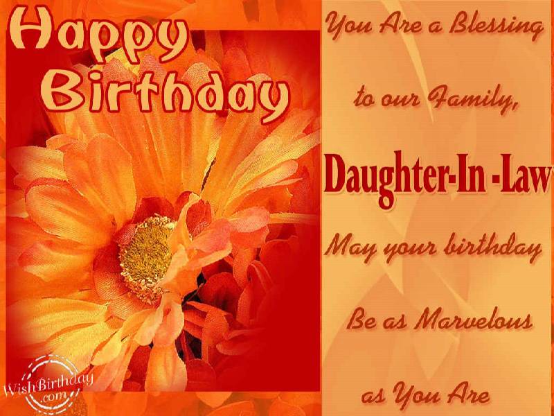 Happy Birthday Daughter In Law Quotes QuotesGram