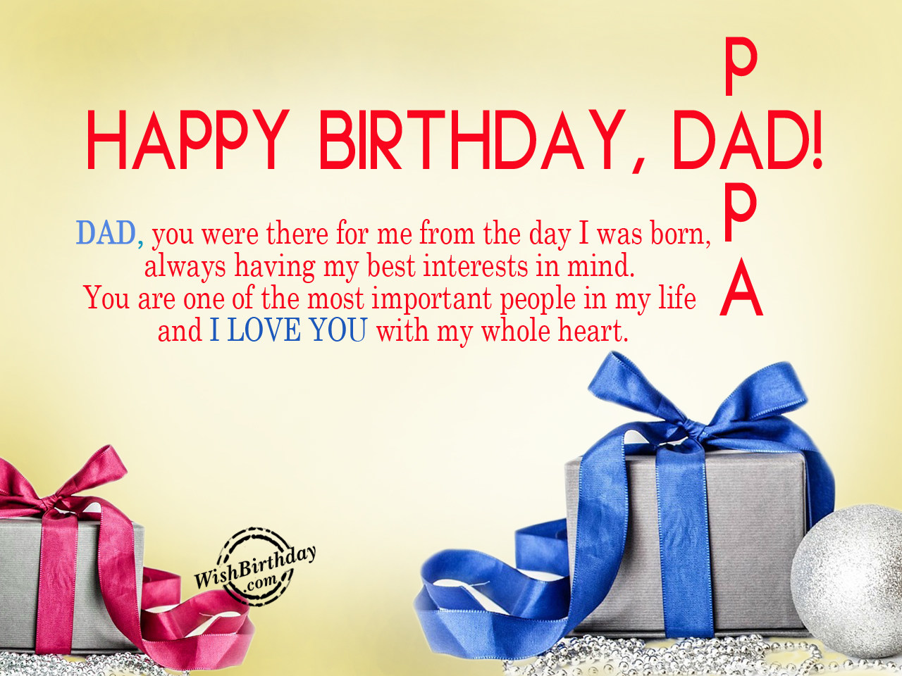 Happy Birthday Papa WishBirthday