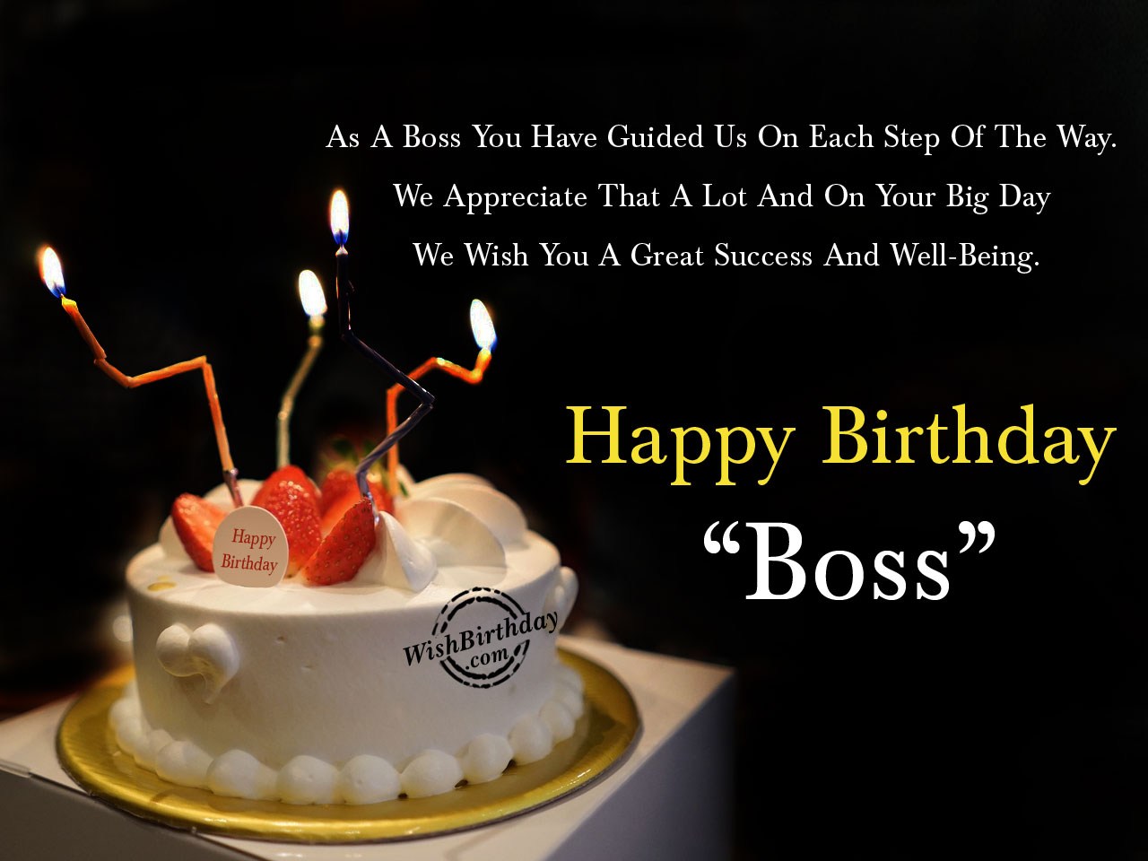 Birthday Wishes For Boss Birthday Images Pictures