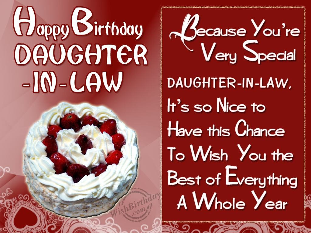 Birthday Wishes For Daughter In Law Birthday Images Pictures