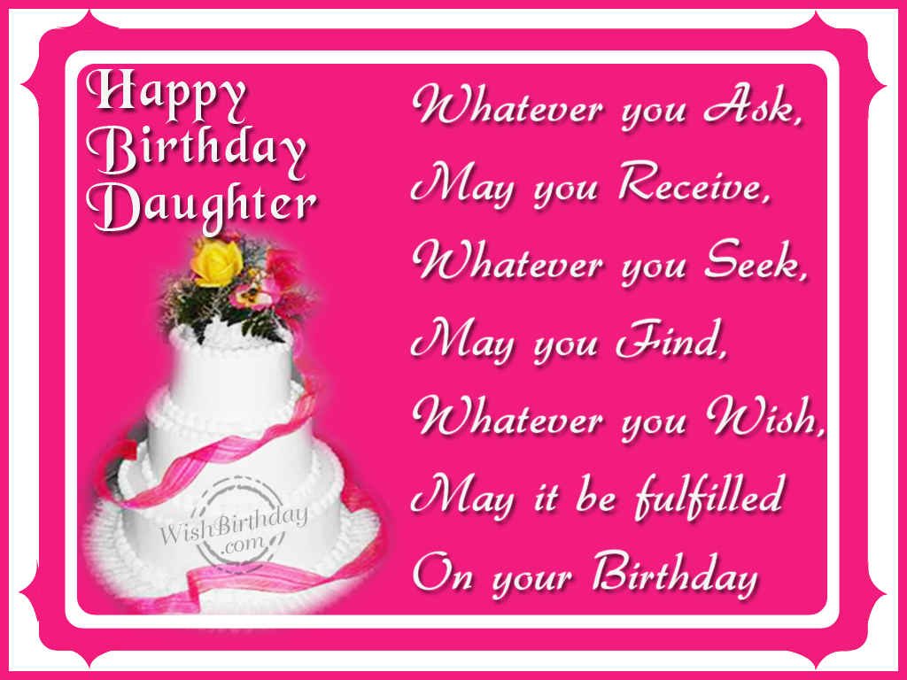 Birthday Wishes For Step Daughter - Birthday Images, Pictures
