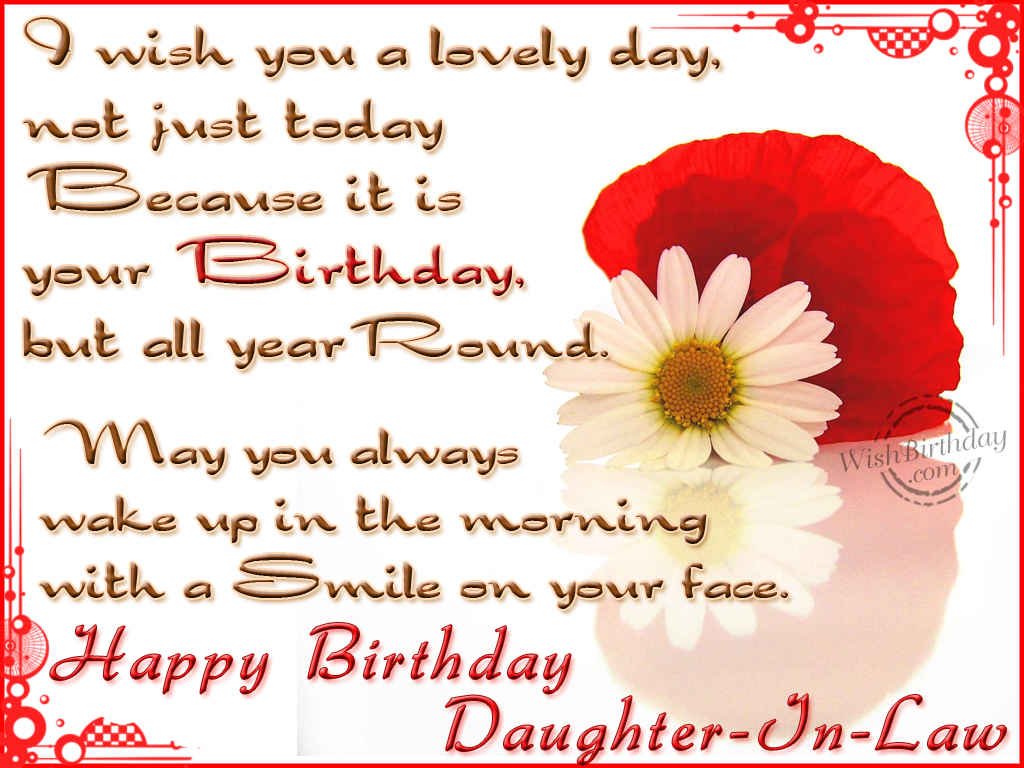 Wishing You A Very Happy Birthday Daughter In Law Birthday Wishes 