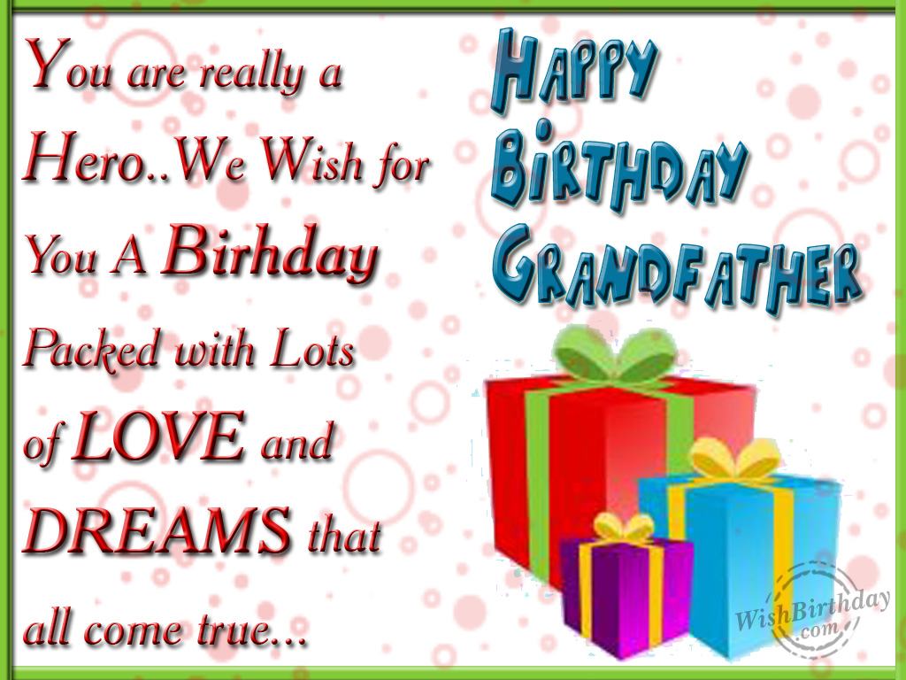 Wishing You A Very Happy Birthday Dear Grandfather - Birthday Wishes ...