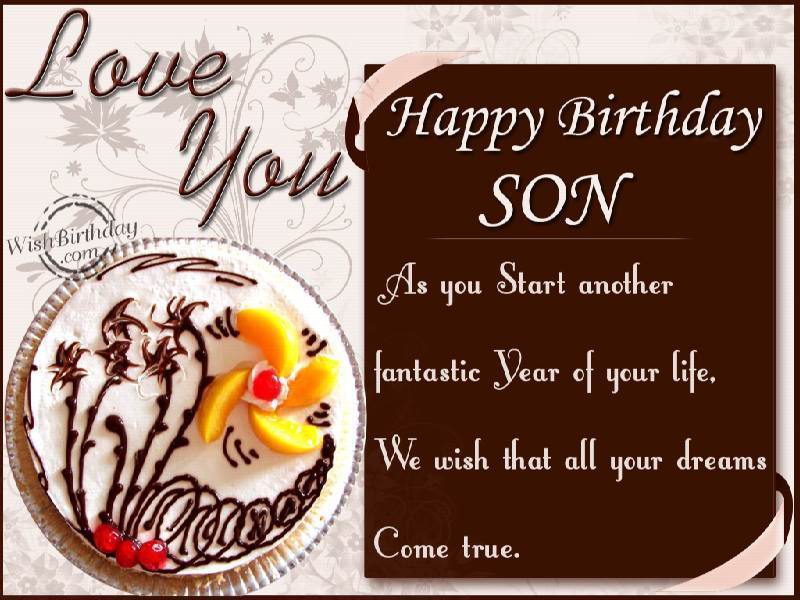 Birthday Wishes To Son From Parents Birthday Wishes Happy Birthday 