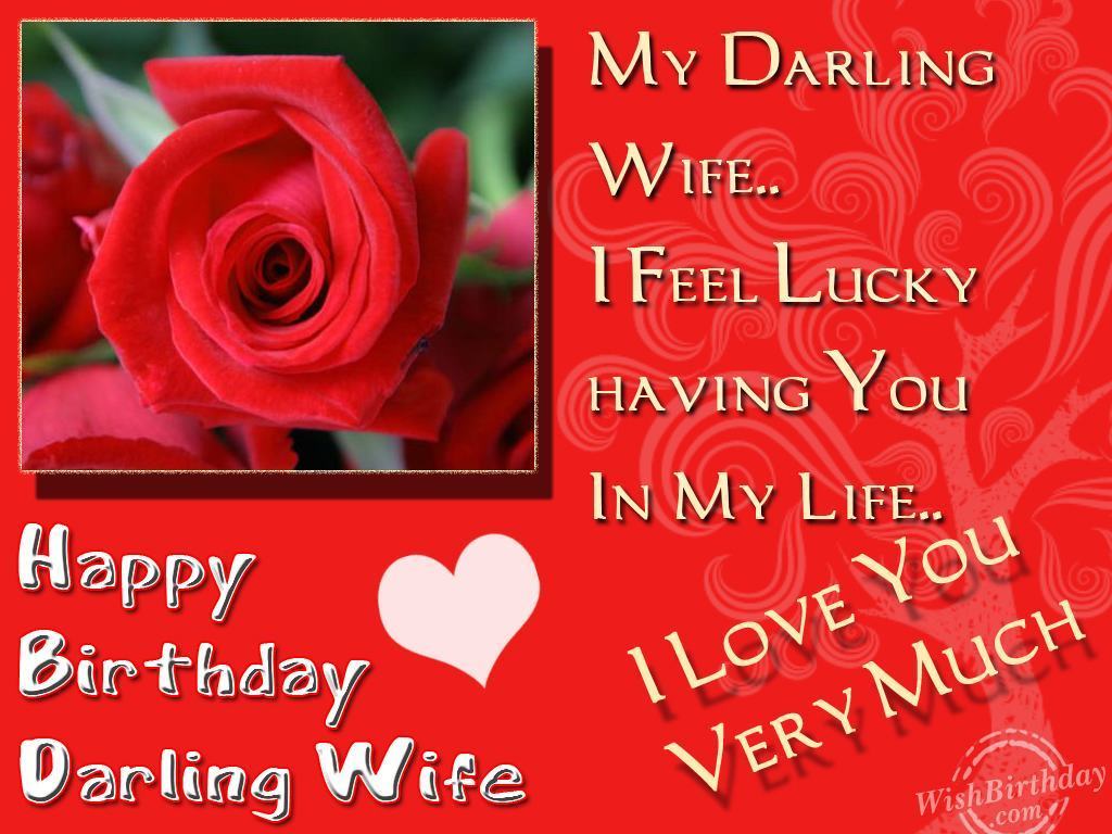 Happy Birthday My Darling Wife WishBirthday