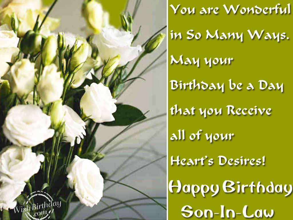 Happy Birthday Son In Law Birthday Wishes Happy Birthday Pictures