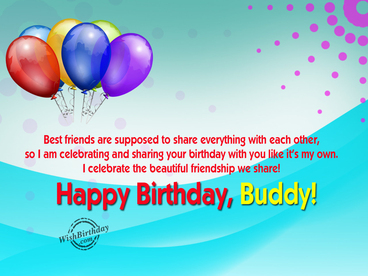 happy birthday buddy wishes