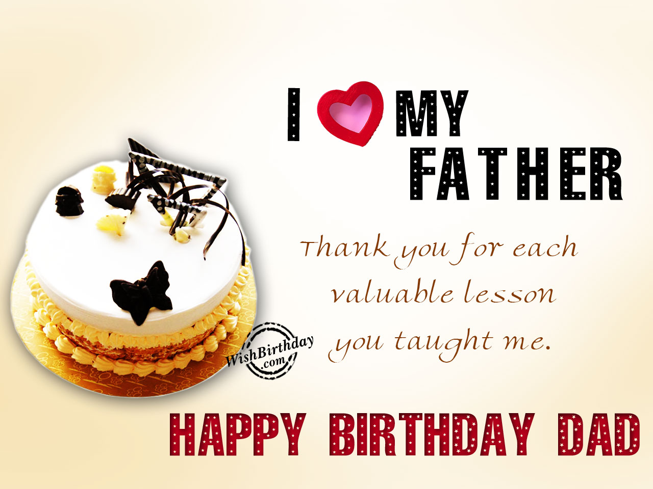 I Love You Father Happy Birthday Wishbirthday Com