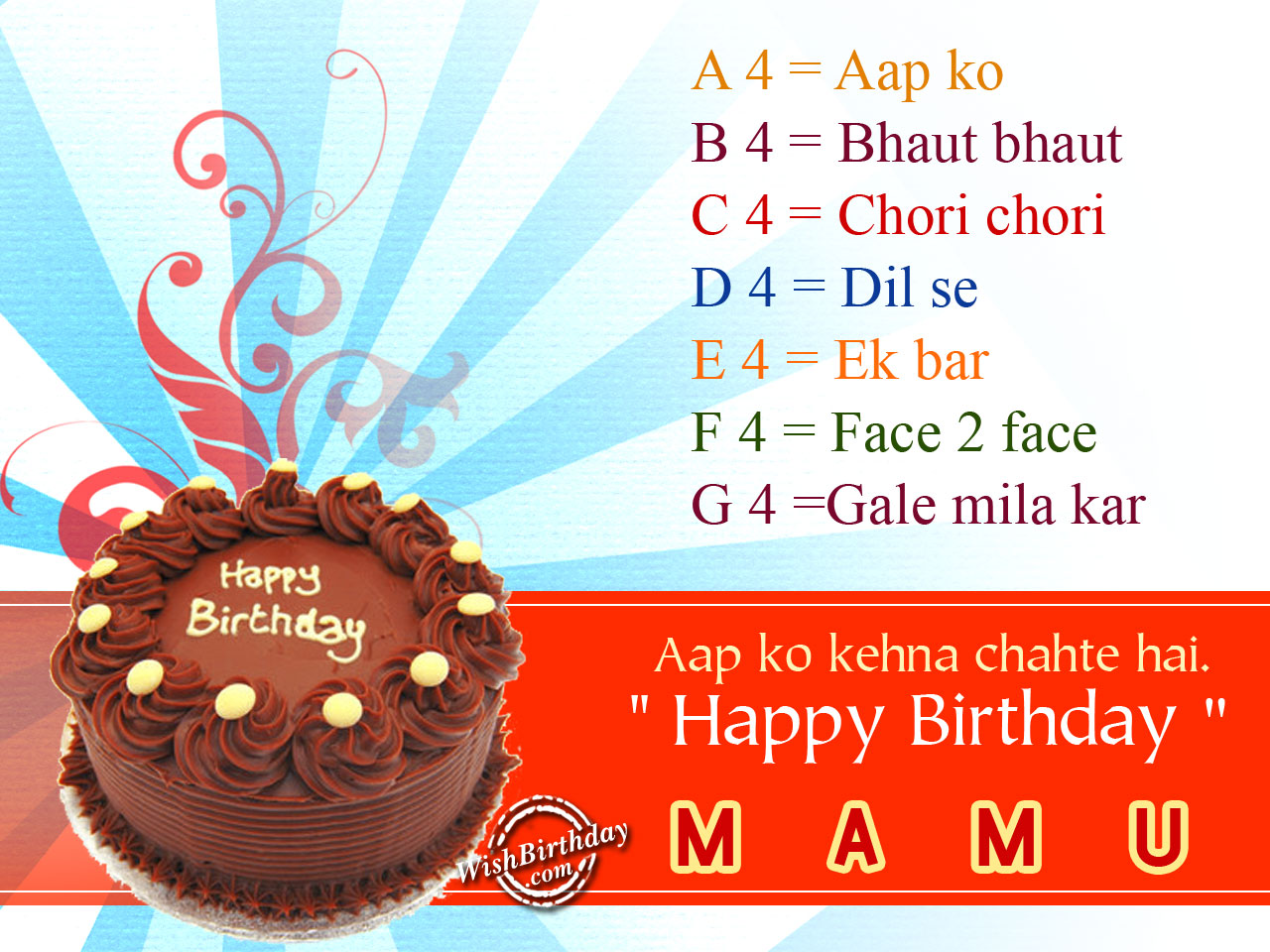 Birthday Wishes For Mama Ji Birthday Wishes Happy Birthday Pictures