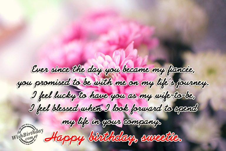 Birthday Wishes For Fiancee - Birthday Images, Pictures