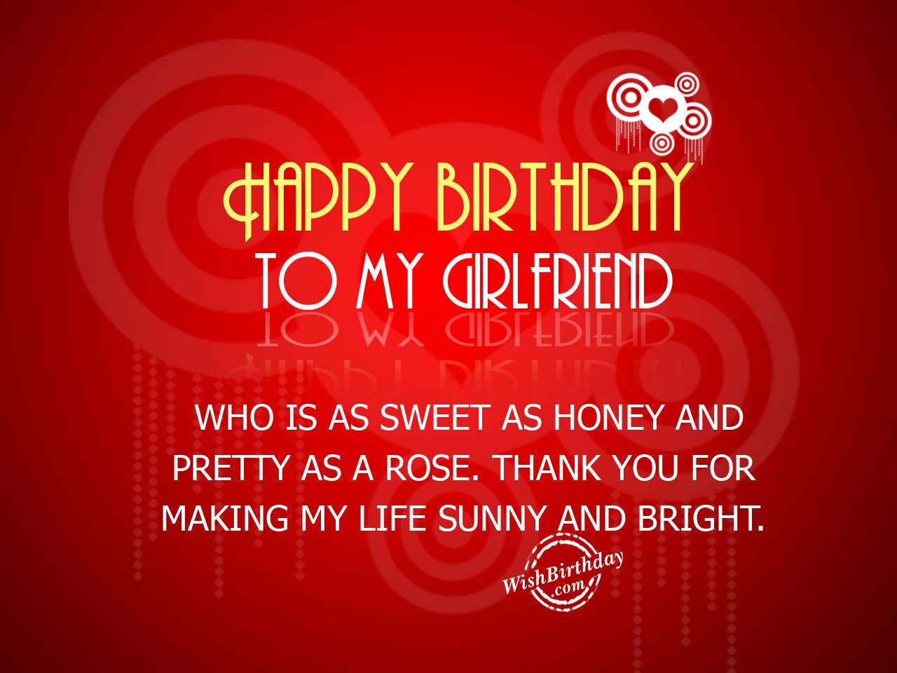 Birthday Wishes For Girlfriend Birthday Images Pictures