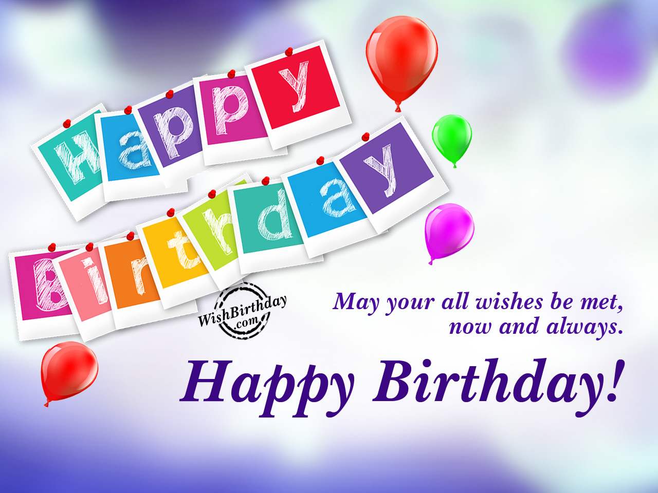 May your all wishes be met, Happy Birthday - Birthday Wishes, Happy ...