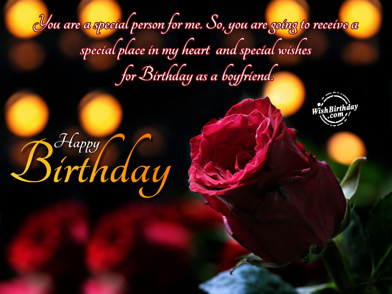 You Are A Special Person For Me Happy Birthday Birthday Wishes 